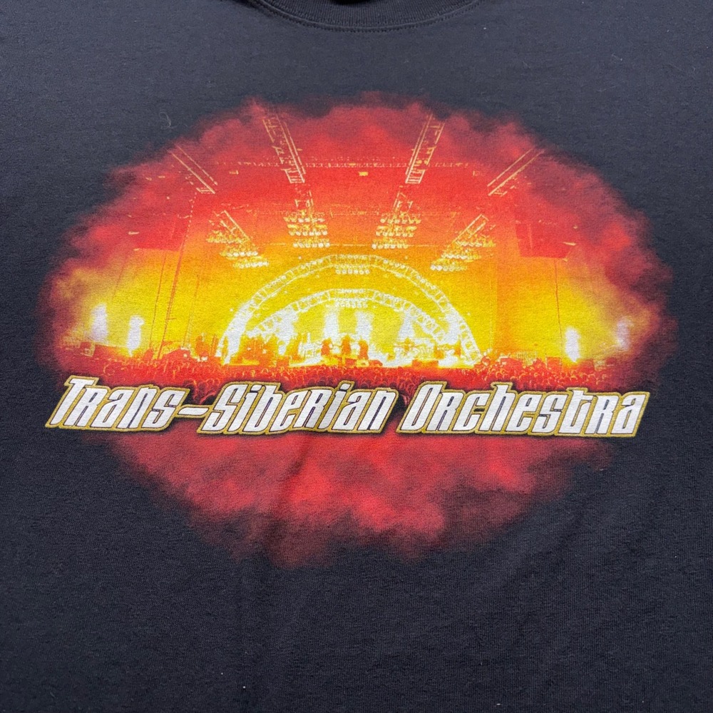 Trans-Siberian Orchestra Winter Tour 2008 Vintage TShirt Mens Medium Anvil Black - Picture 2 of 7